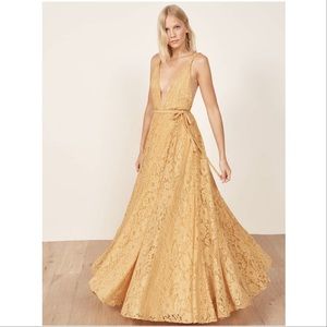 NWT Reformation Yellow Montego Wrap Dress